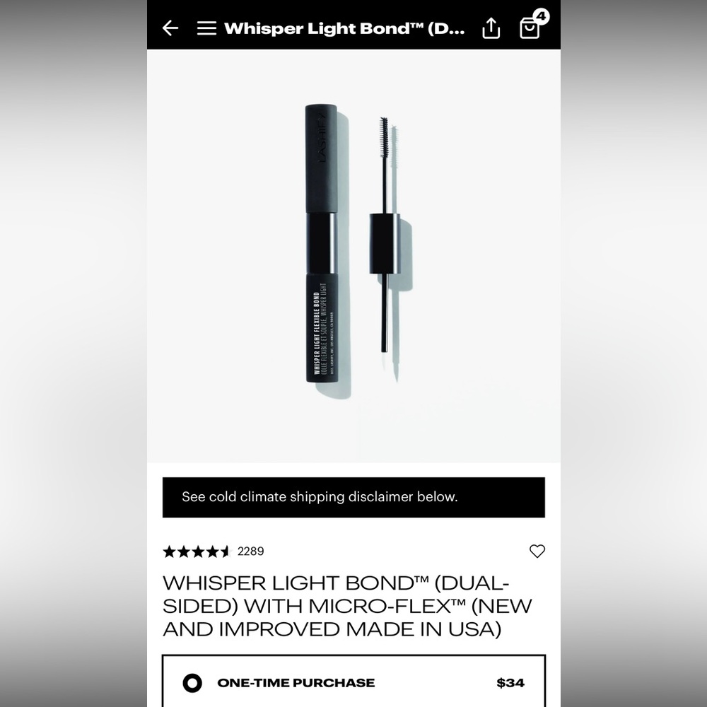 Lashify bondage and dual sided whisper light. NEW IN BOX UNOPENED PACKAGE